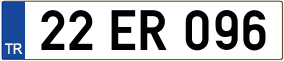 Trailer License Plate